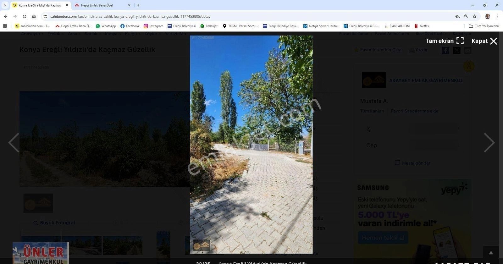 Yıldızlıda Satılık 2665 Metrekare Süper Yerdeki Bahçemiz - Görsel 16