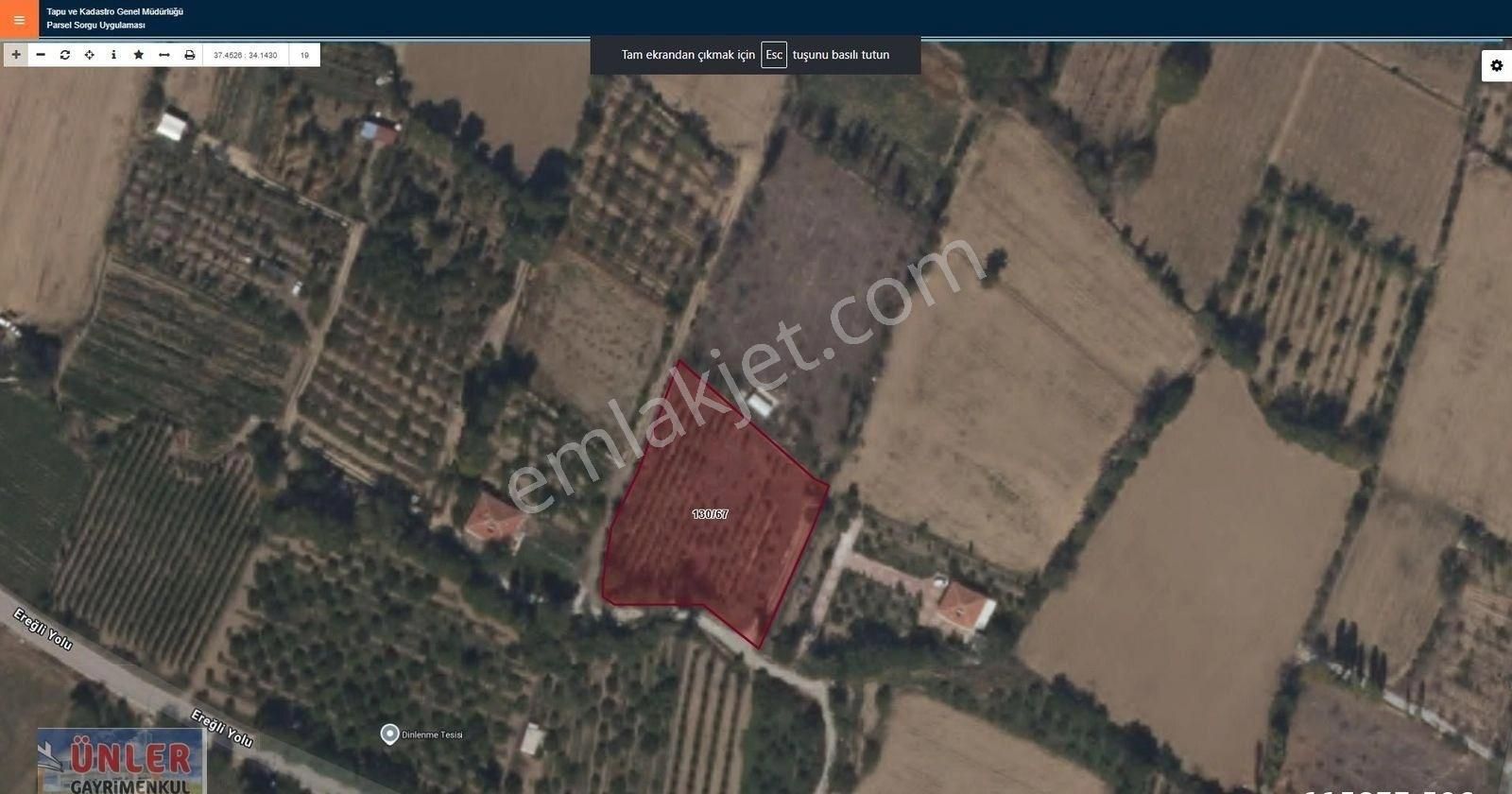 Yıldızlıda 3321 Metrekare Tek Tapulu Sulu Bahçemiz Satılıktır