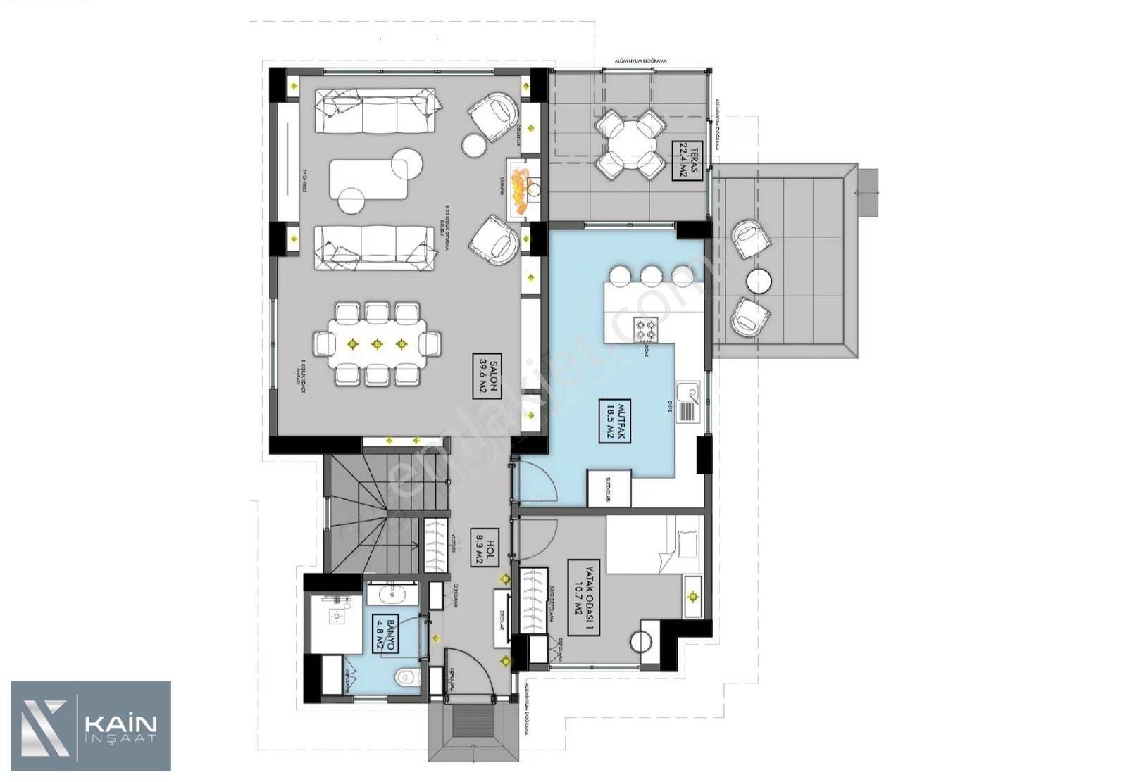 Sakura 1 Projesi Projesi 4+1 226m2 Balkonlu Satılık Villa