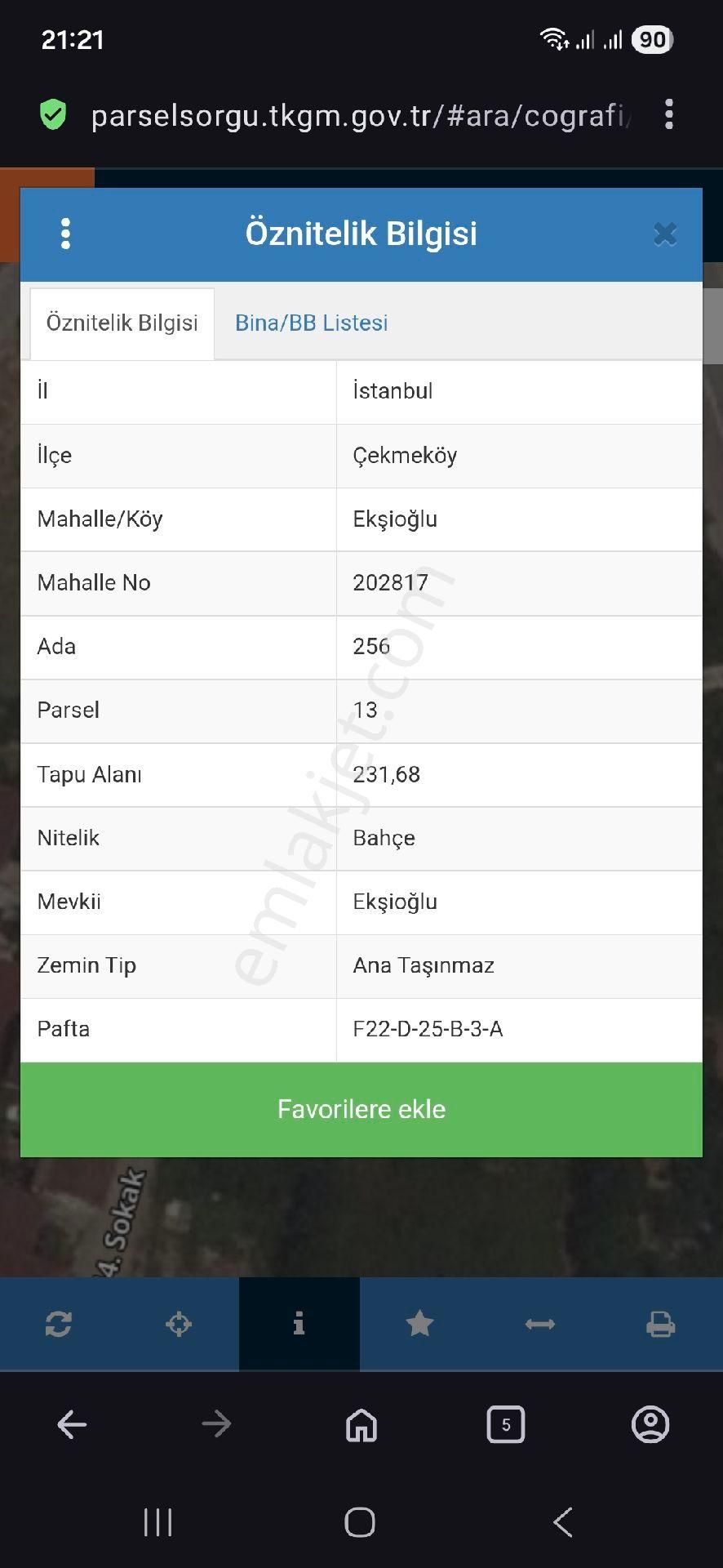 Ekşıoğlu Mahallesi Şile Otoyoluna Yakın 231 M2 Imarlı Arsa - Görsel 4