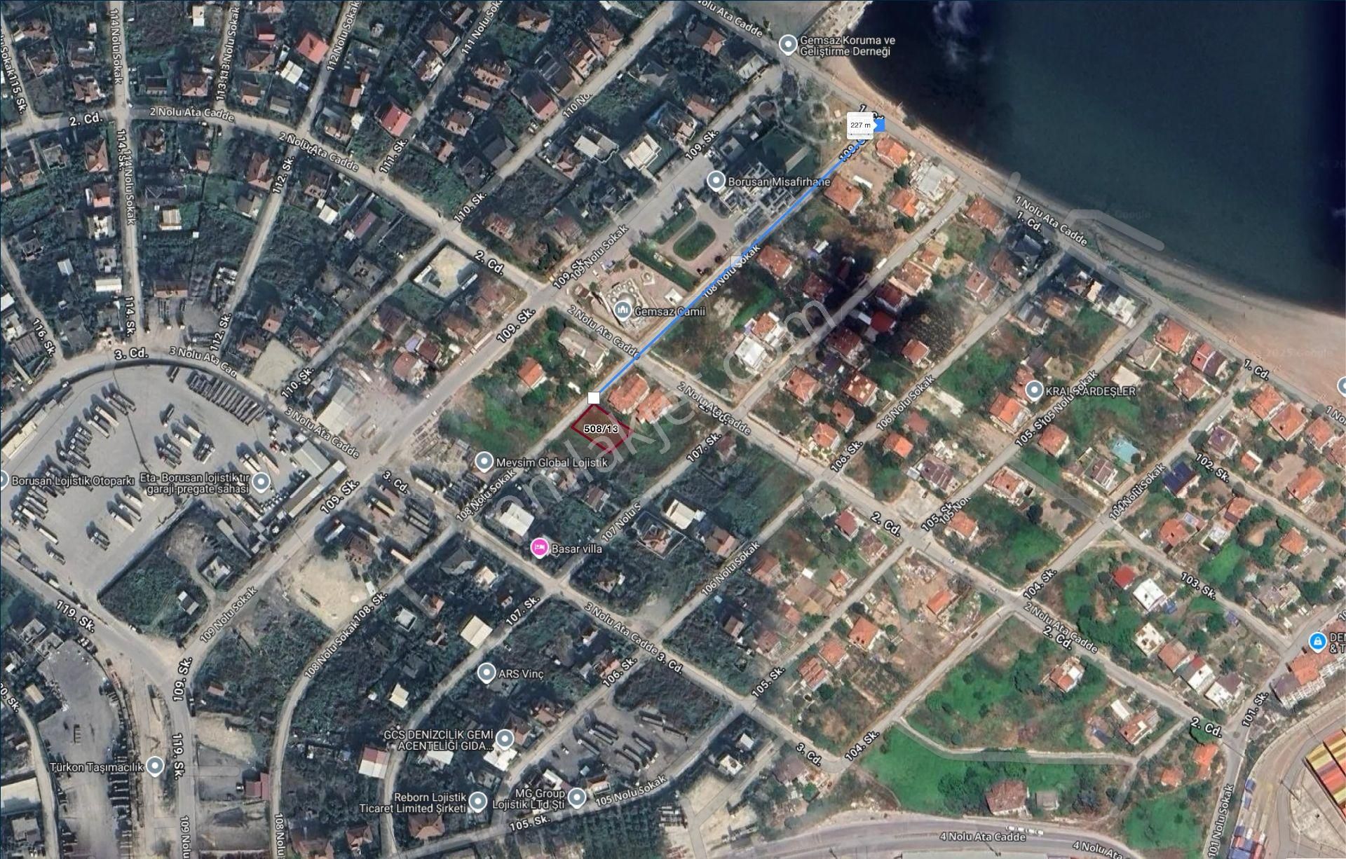 Gemlik Gemsaz (hisar) Villa İmarlı 482m2 Sahibinden Satılık Arsa - Görsel 4