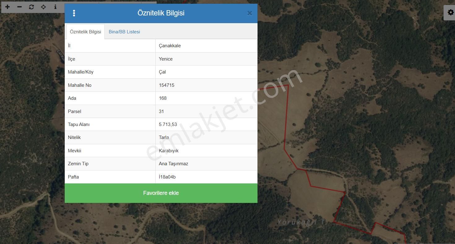 Çanakkale Yenicede Takasa Uygun Yatırımlık Tek Tapu Tarla | Evport Gyo | - Görsel 3