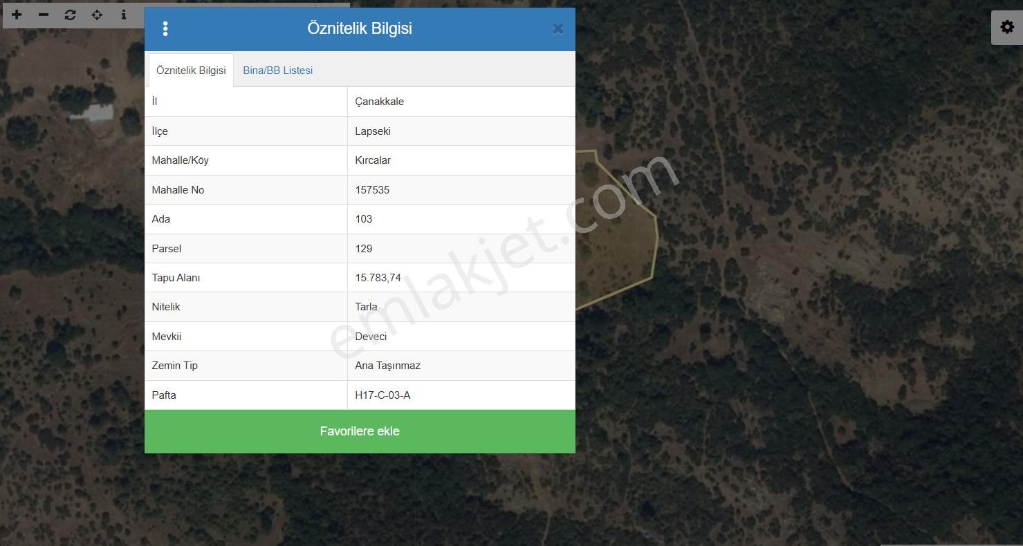 Çanakkale Lapsekide Takasa Uygun Yatırımlık Tek Tapu Tarla | Evport Gyo | - Görsel 4