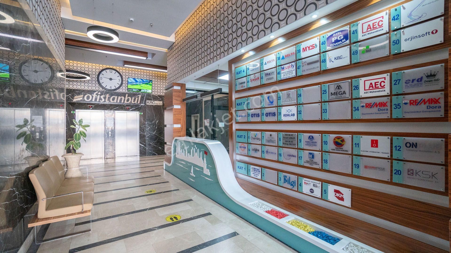 Maltepe Ofistanbul Plaza'da Özel Dekorasyonlu Kdv'li 180m2 Satılık 1+1 Ofis - Görsel 34