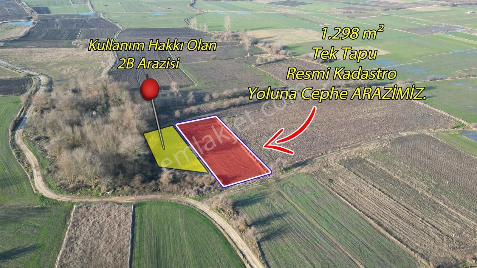 ꧁ ╣ Yapılacak Olan Sanayi Bölgesinin╠ Karşısında 1.298m² Arazi꧂ - Görsel 6