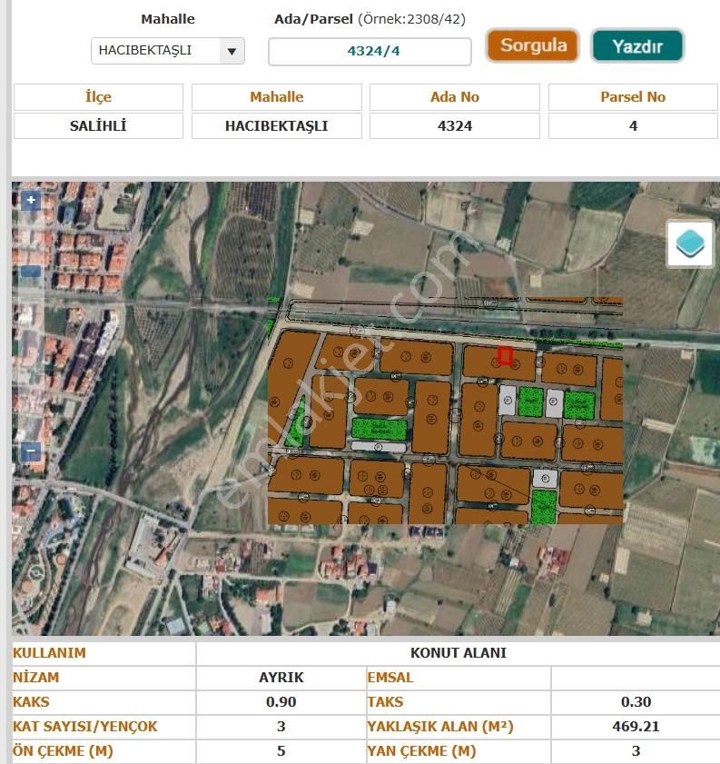 Salihli Satılık 469 M2 Arsa Hacıkbektaş Tren Yolu Cepheli - Görsel 23