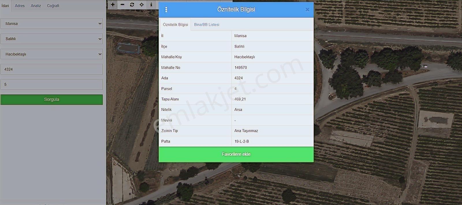 Salihli Satılık 469 M2 Arsa Hacıkbektaş Tren Yolu Cepheli