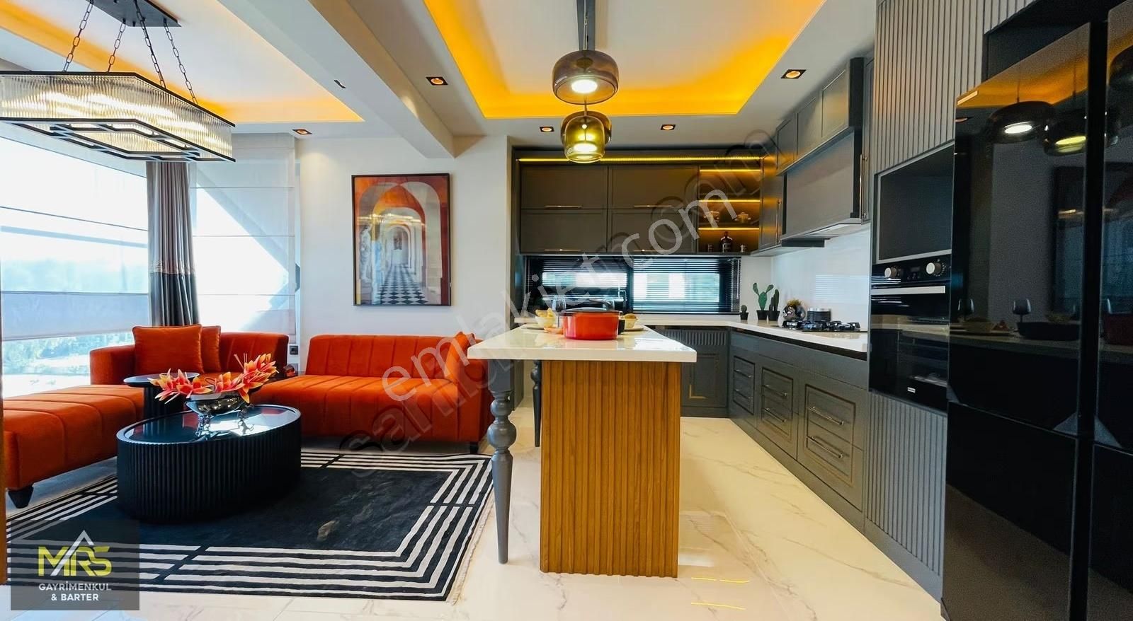 Mrs Gayrimenkulden Mezitlide Deniz Manzaralı 4+1 Arakat Daire - Görsel 5