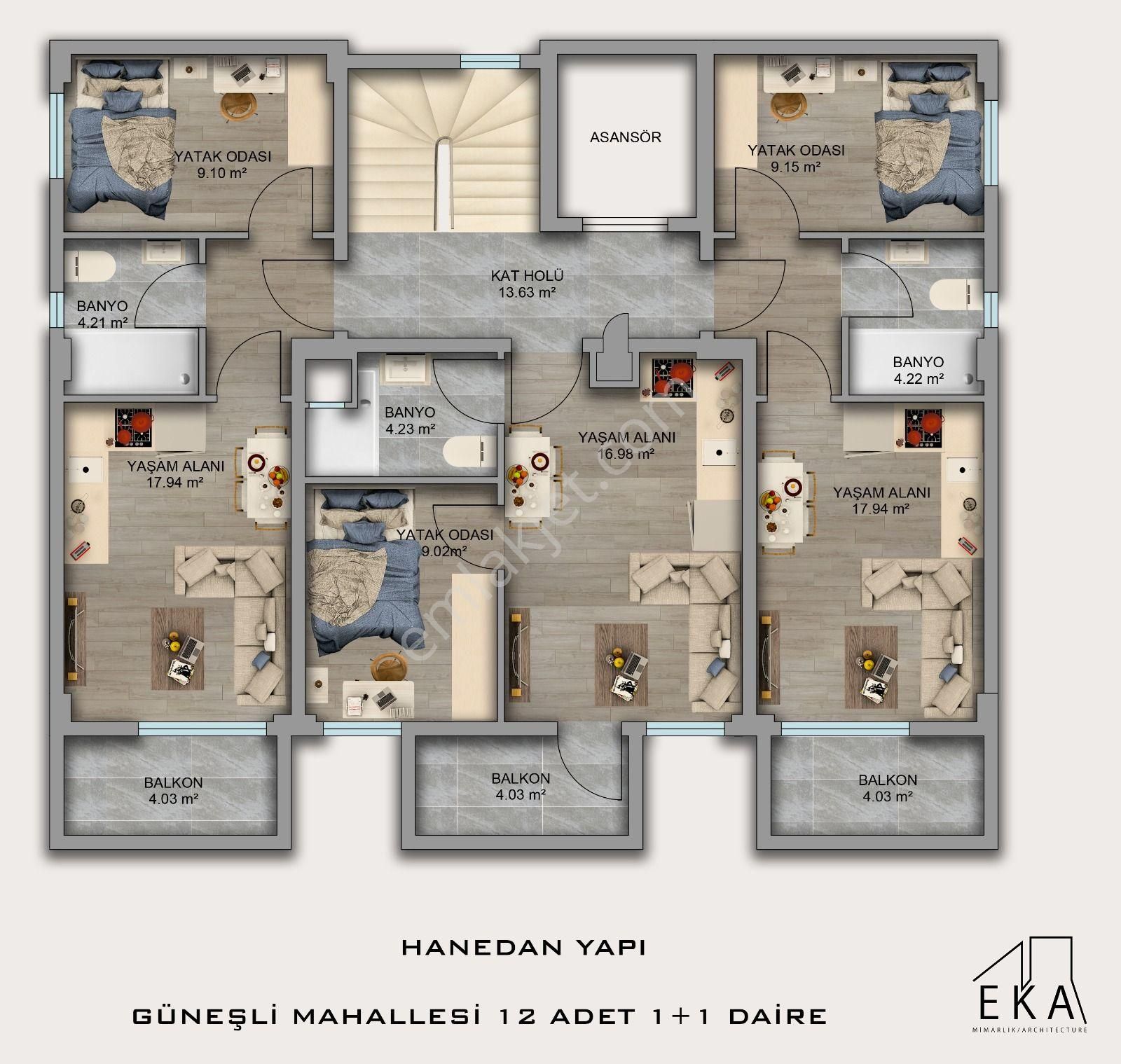 Adalet Gold Group Emlak'tan Sıfır Satılık Daire Yüksek Giriş Tokat Merkezde Uygun Fiyata - Görsel 2