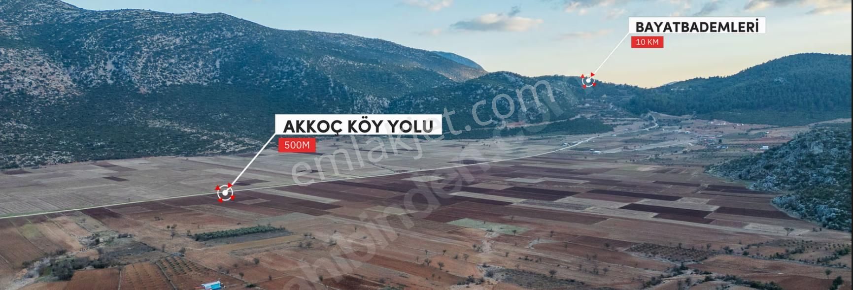 Antalya Döşemealtı Akkoç Mahallesinde 3.497 M² Yatırımlık Tarla - Görsel 4