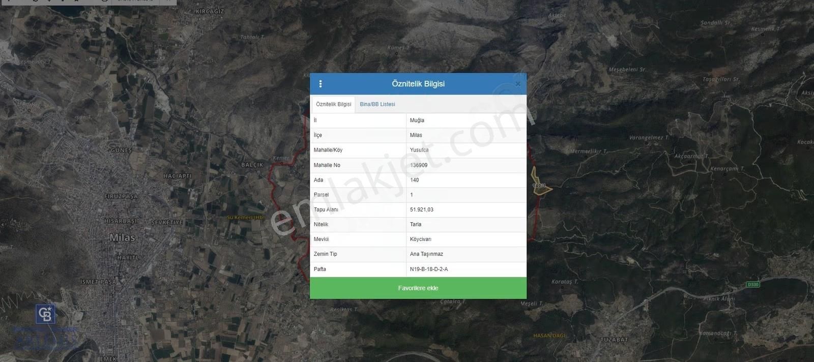 Milas Yusufcada 52.400 M2 Kaçırılmayacak Tarla Fırsatı! - Görsel 5
