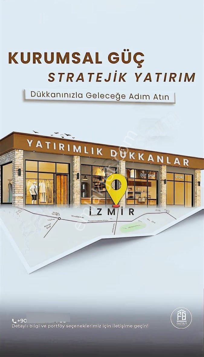 İzmir 290.000₺+kdv Kurumsal Kiracılı 2 Adet Satılık Dükkanlar