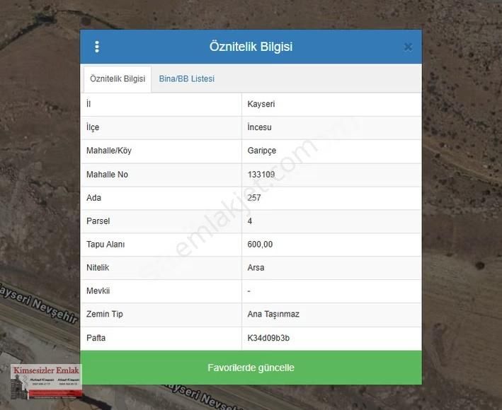 İncesu Garipçede Toki Karşısı Satılık İmarli Arsalar - Görsel 6