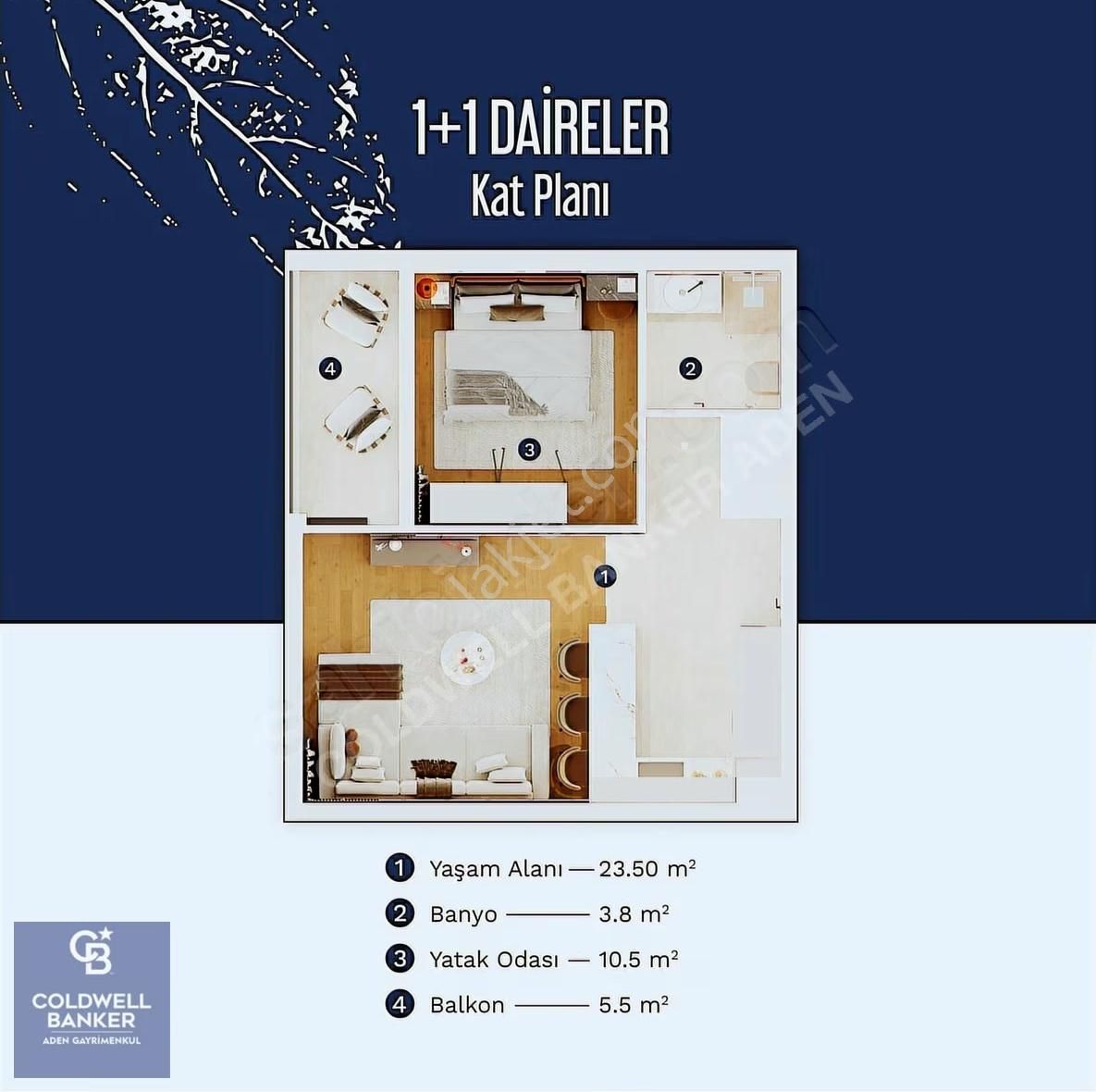 Bağlıca Satılık Daire 1+1 Projeden Daire - Görsel 8