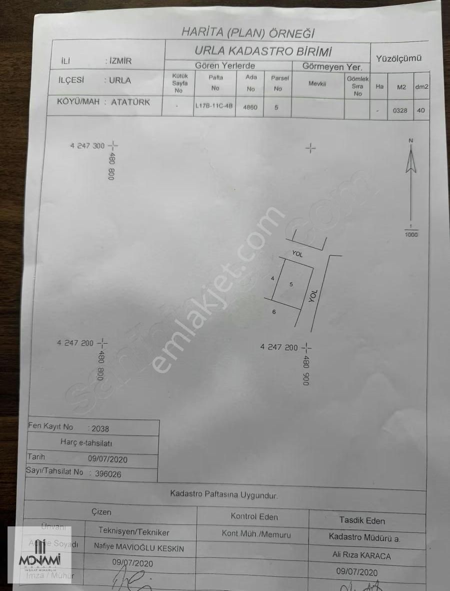 Monami'den Mükemmel Konumda Köşe Arsa Kum Denizi Karsisi