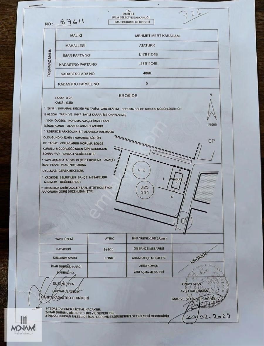 Monami'den Mükemmel Konumda Köşe Arsa Kum Denizi Karsisi - Görsel 16