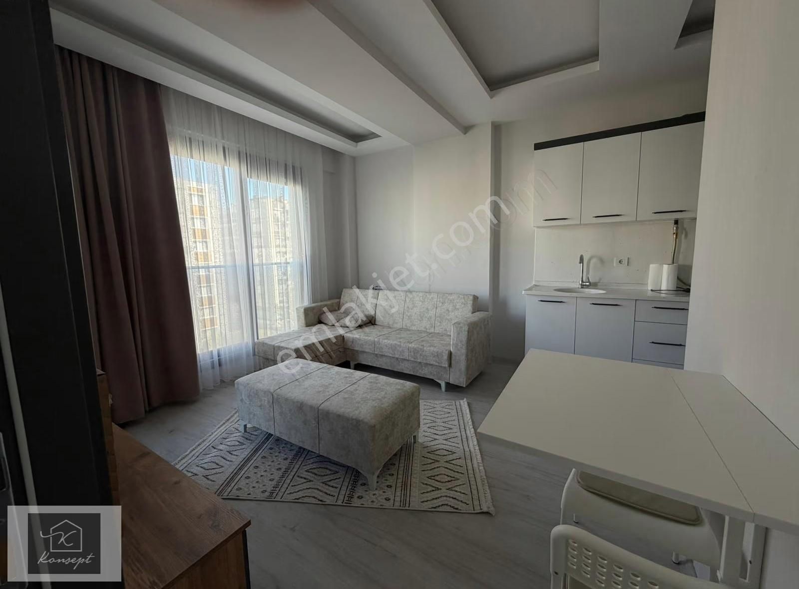 Konsept'den Site İçi-eşyalı-açık Havuzlu-güvenlikli Kiralık 1+1 - Görsel 18