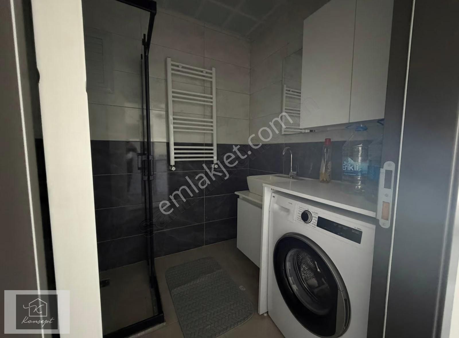 Konsept'den Site İçi-eşyalı-açık Havuzlu-güvenlikli Kiralık 1+1 - Görsel 13