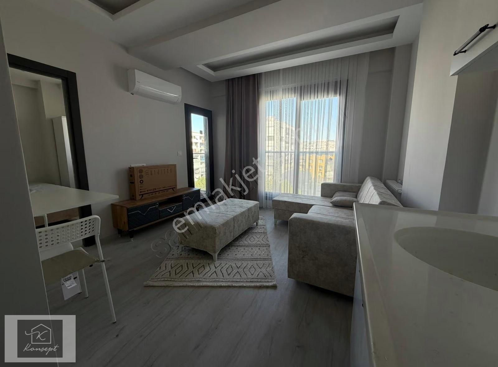Konsept'den Site İçi-eşyalı-açık Havuzlu-güvenlikli Kiralık 1+1 - Görsel 19