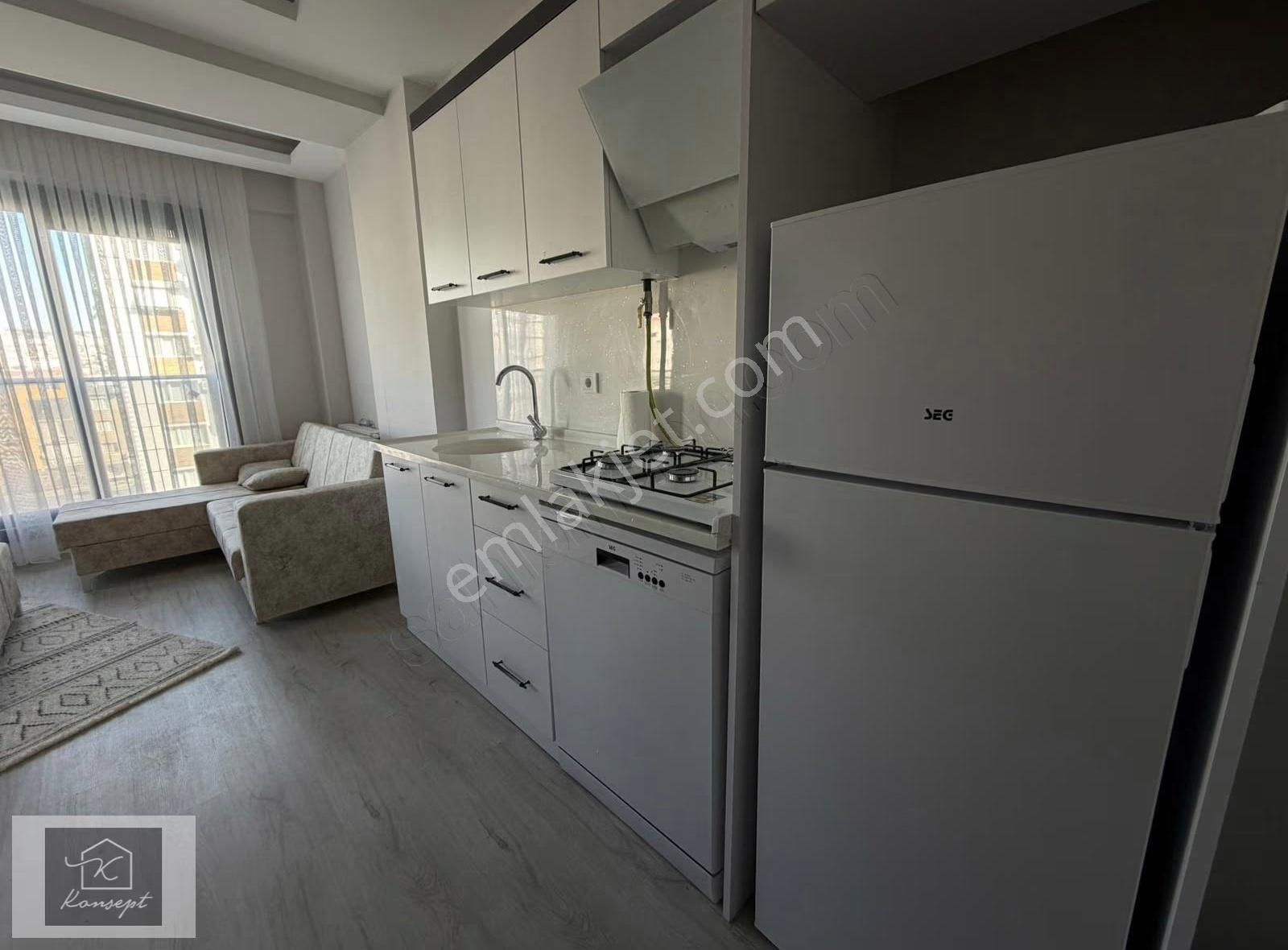 Konsept'den Site İçi-eşyalı-açık Havuzlu-güvenlikli Kiralık 1+1 - Görsel 16