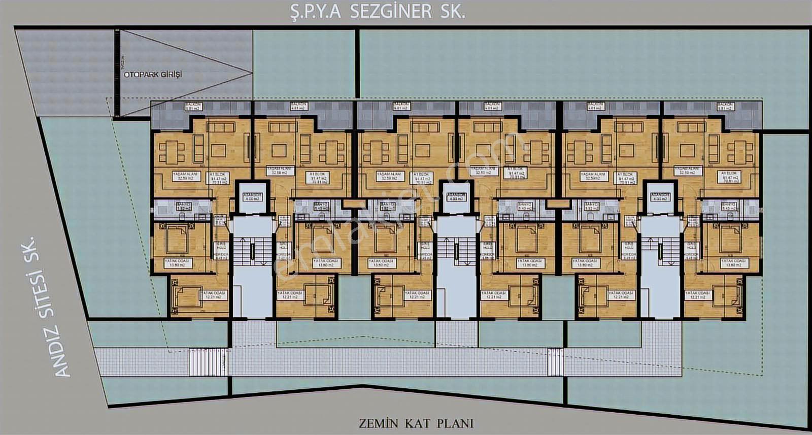 Kuşadası K.denizinde Full Manzaralı Sıfır Satılık 2+1 Daireler. - Görsel 2