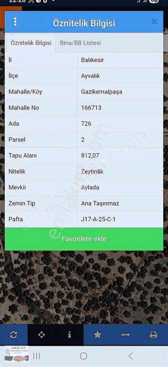 Arslan Emlaktan Satılık Hobi Bahcesi