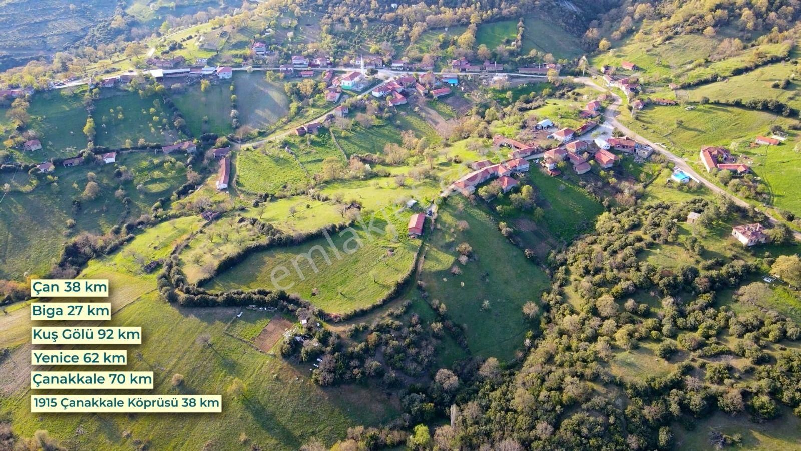 Oben'den Çanakkale Biga Çömlekçi Köyünde 320 M² İmarlı Arsa - Görsel 6