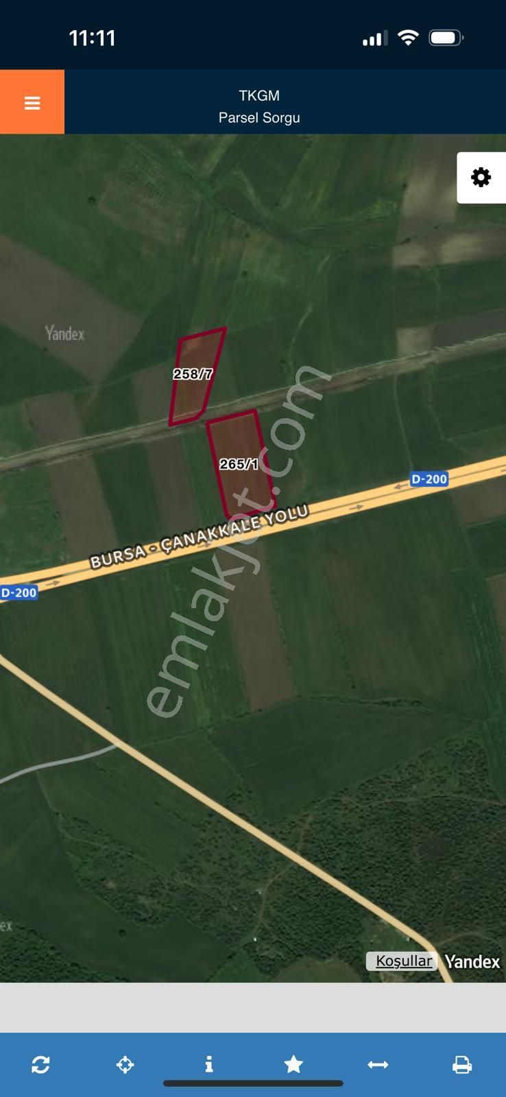 Biga Güvemalan Anayol Cepheli Satılık Tarla - Görsel 2