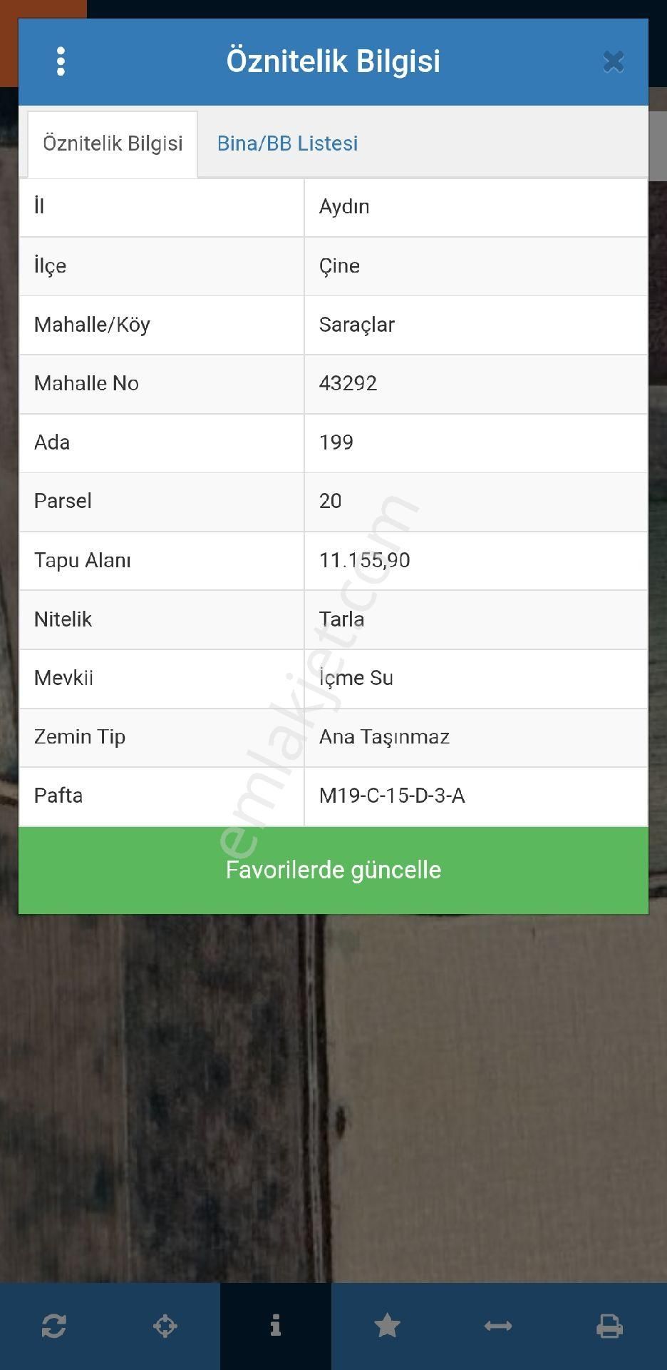 Aydın Saraçlar'da Sahibinden Satılık Tarla