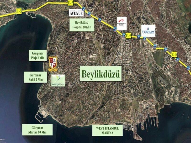 Beylikdüzü Gürpınar Kiptaş Kırlangıç Evler Satılık 1+1 Bahçe Kat - Görsel 6