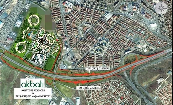Bahçeşehir Akbatı Avm Üstü Mavi Kule De Satılık 2+1 Residence - Görsel 3