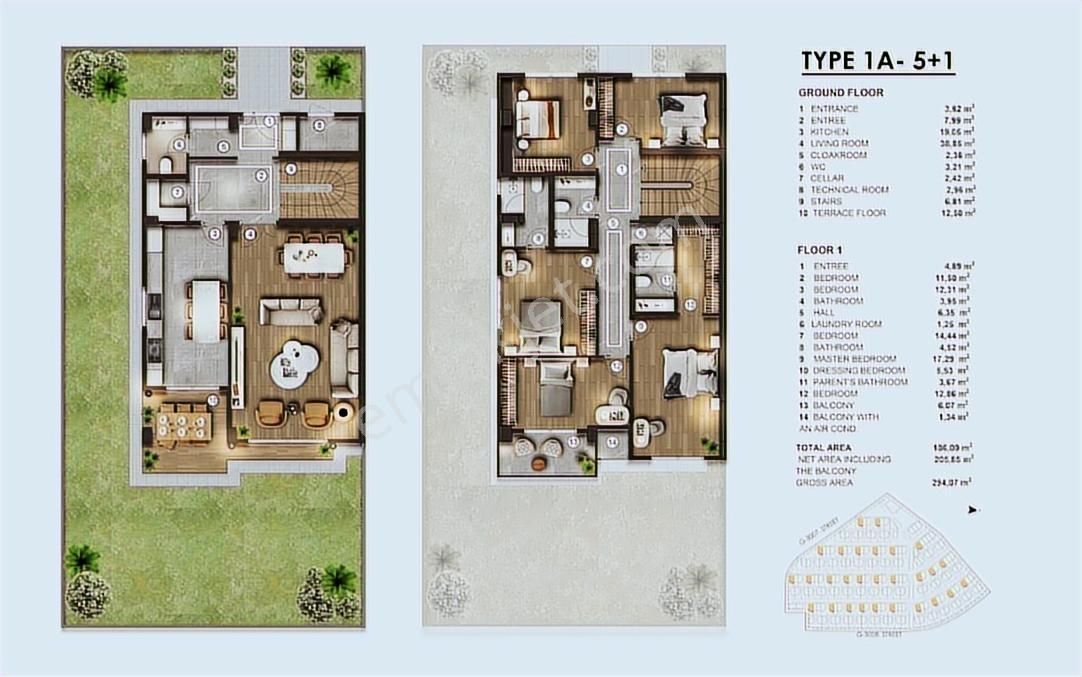 Bahçeşehir Alya Bahçe'de Oturuma Hazır 5+1 Villa - Görsel 6