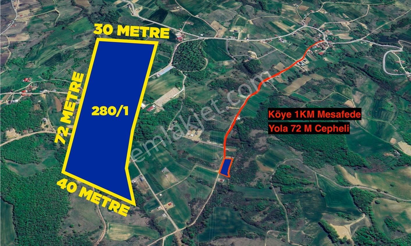Körfez Himmetli -2524m² Tarla -yola 72m Cephe- Elektrik & Su Var - Görsel 13