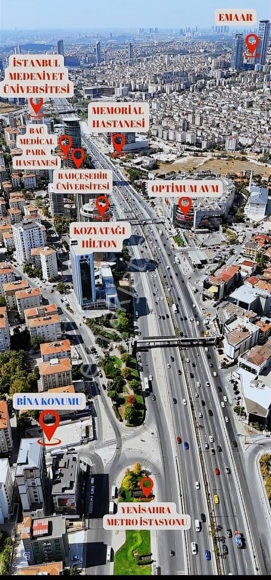 Sahrayıcedit E5'te Sıfır Binada Satılık Ofis Katı 185m² Brüt - Görsel 19