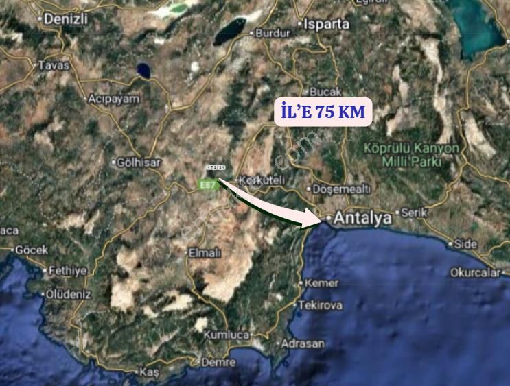 Antalya Korkuteli Sülekler Köyünde 885 M² Bahçe Satılıktır - Görsel 5