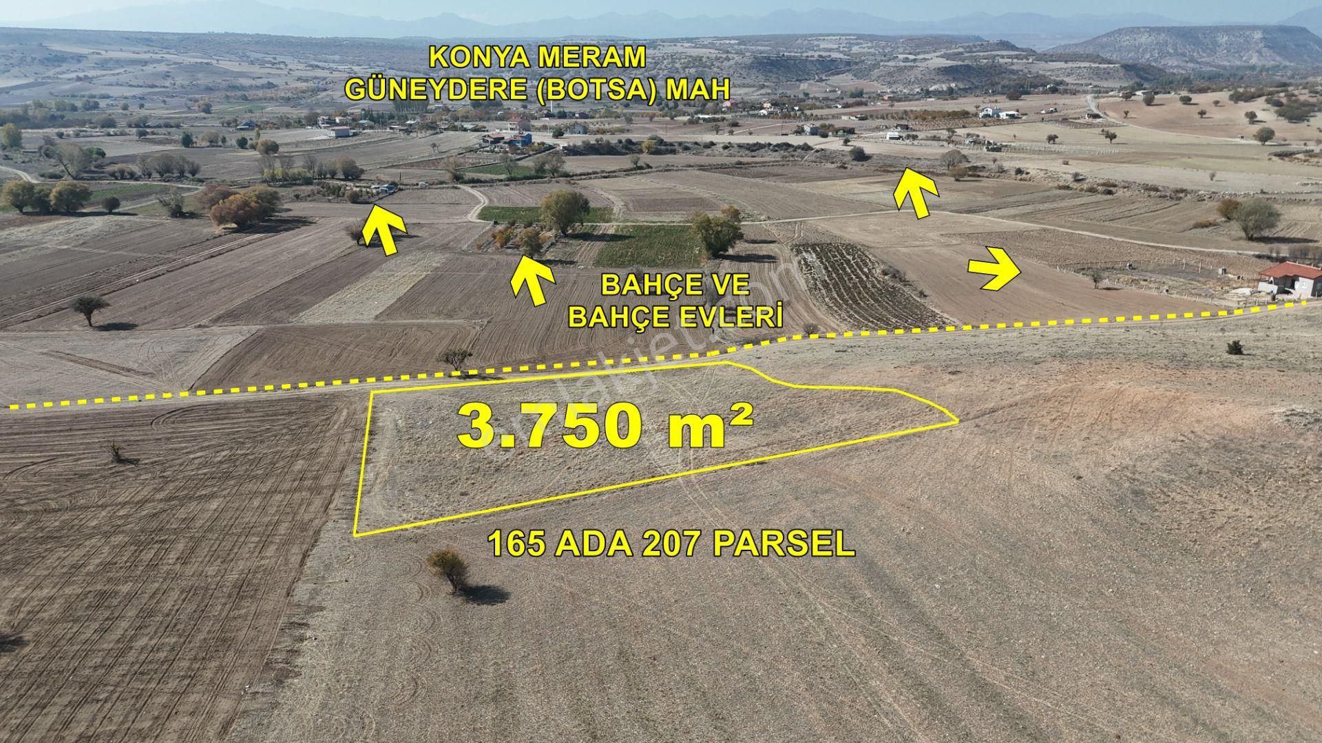 Konya / Meram / Güneydere Mahallesinde 3.750 M² Müstakil Tapulu Tarla - Görsel 4