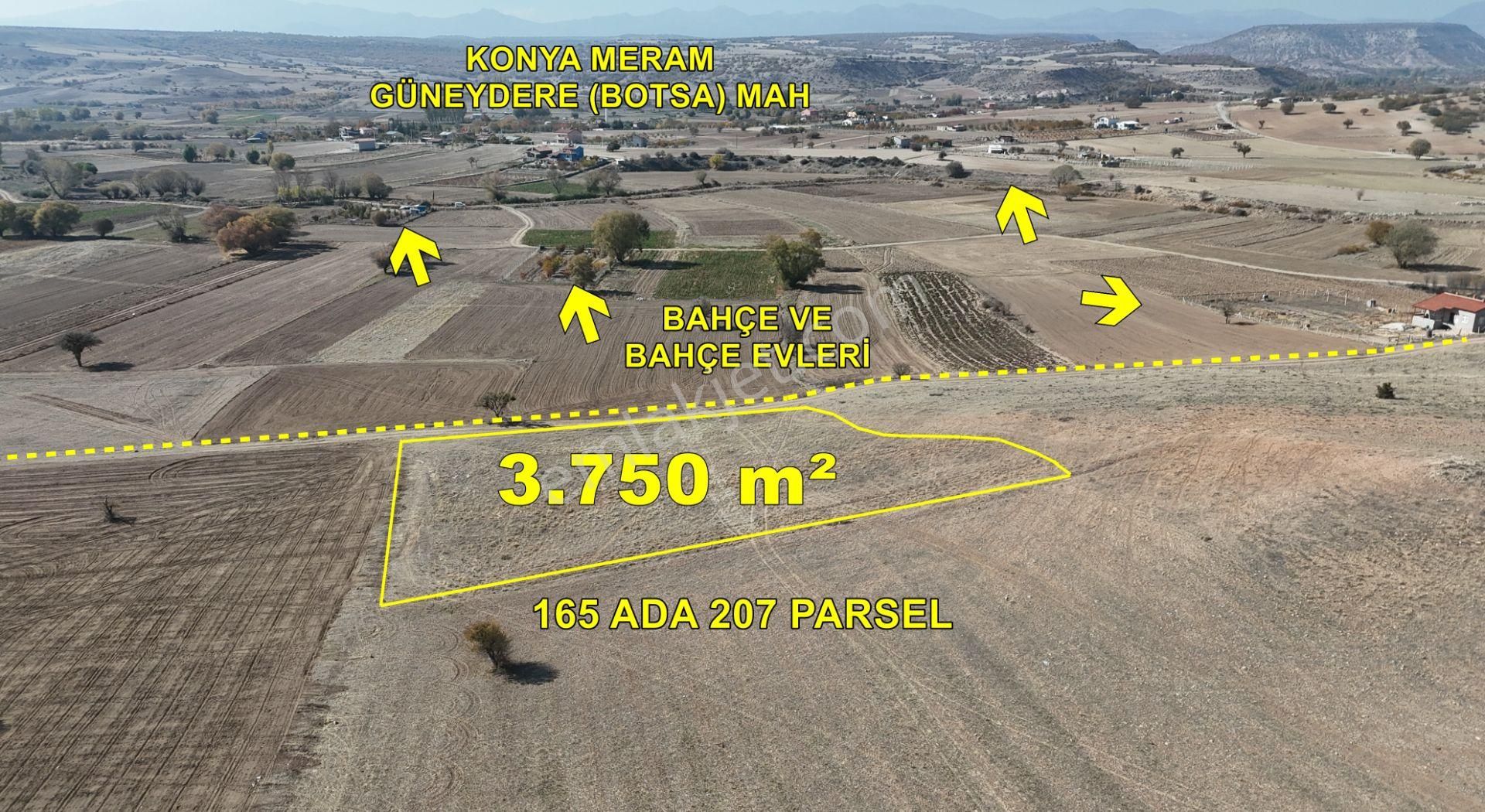 Konya / Meram / Güneydere Mahallesinde 3.750 M² Müstakil Tapulu Tarla