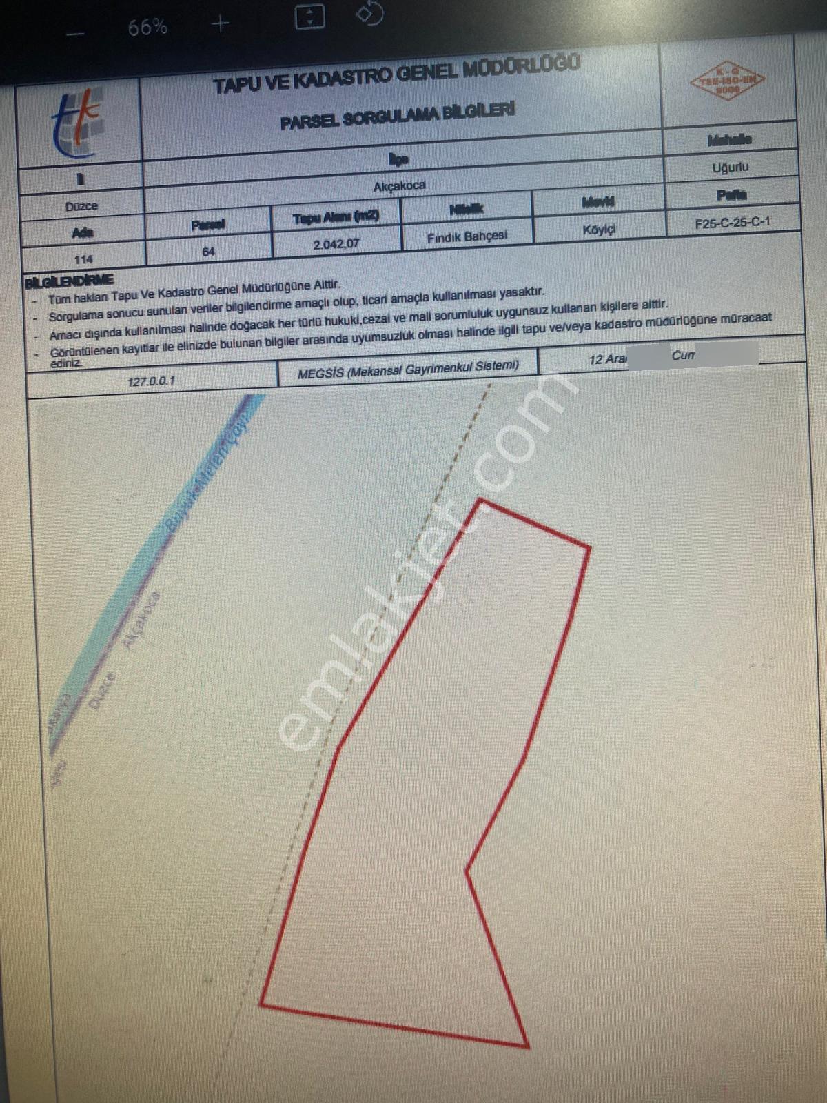 Fındık Bahçesi 3 Hisse Satılık Yol Kenarı - Görsel 2