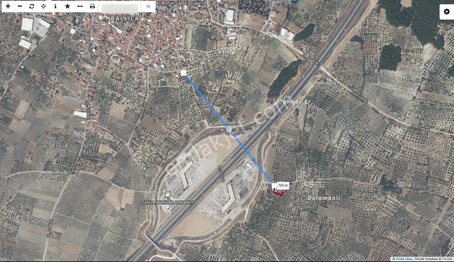 Manisa Akhisar Ballıcada Izmır Istanbul Otobanına En Yakın Satılık Tarla - Görsel 7
