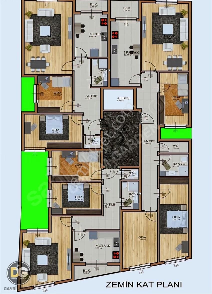 Bursa Üniversite Yanı 152 Evler Sıfır 1+1 Krediye Uygun Daire - Görsel 4