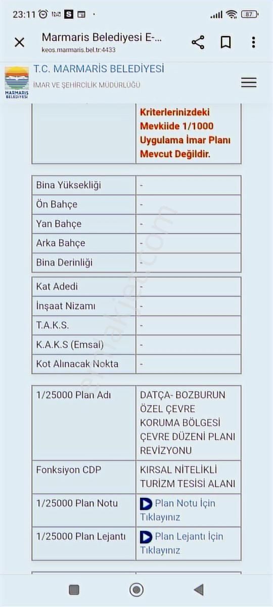 Marmaris Orhaniye'de Denize Sıfır Kiralık Arazi - Görsel 12