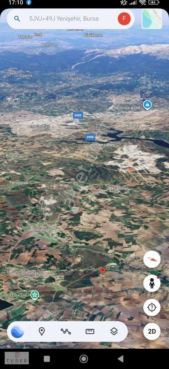 Yenişehir Orhaniye'de Kadastro Yola Cephe Yıl Boyu Ulaşımlı Bağ - Görsel 10
