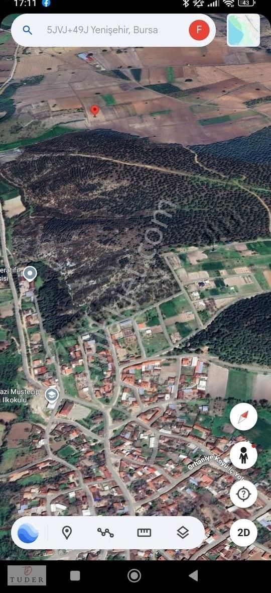 Yenişehir Orhaniye'de Kadastro Yola Cephe Yıl Boyu Ulaşımlı Bağ - Görsel 2