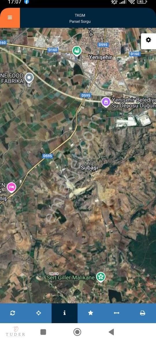 Yenişehir Orhaniye'de Kadastro Yola Cephe Yıl Boyu Ulaşımlı Bağ - Görsel 7