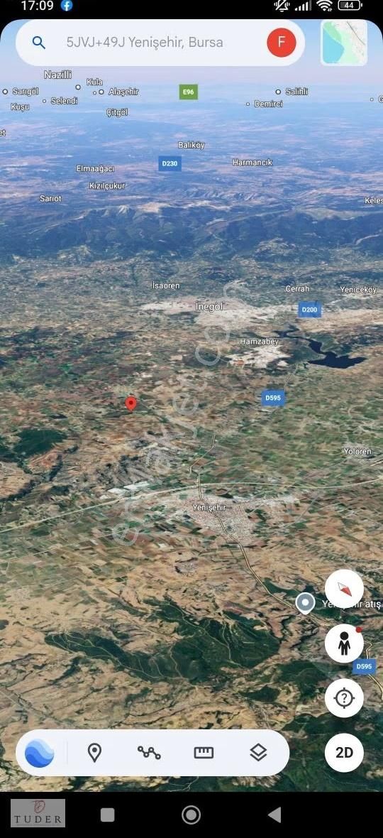 Yenişehir Orhaniye'de Kadastro Yola Cephe Yıl Boyu Ulaşımlı Bağ - Görsel 6