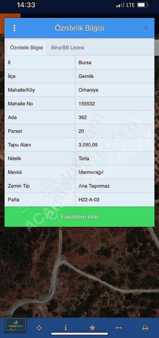 Manastırda Eğiitim Kampüs Alanı İmar Planı İçinde Arsa - Görsel 6