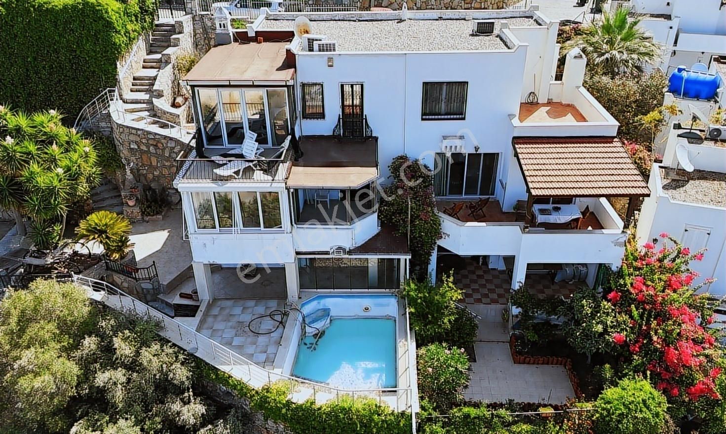 Bodrum Umurça Mevkiinde Kale Ve Deniz Manzaralı Müstakil Villa - Görsel 12