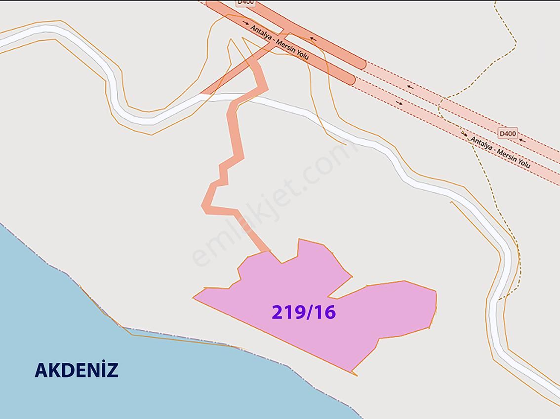 Anamur'da Denize Sıfır, Özel Plajlı, 40,5 Dönüm Arazi - Görsel 12