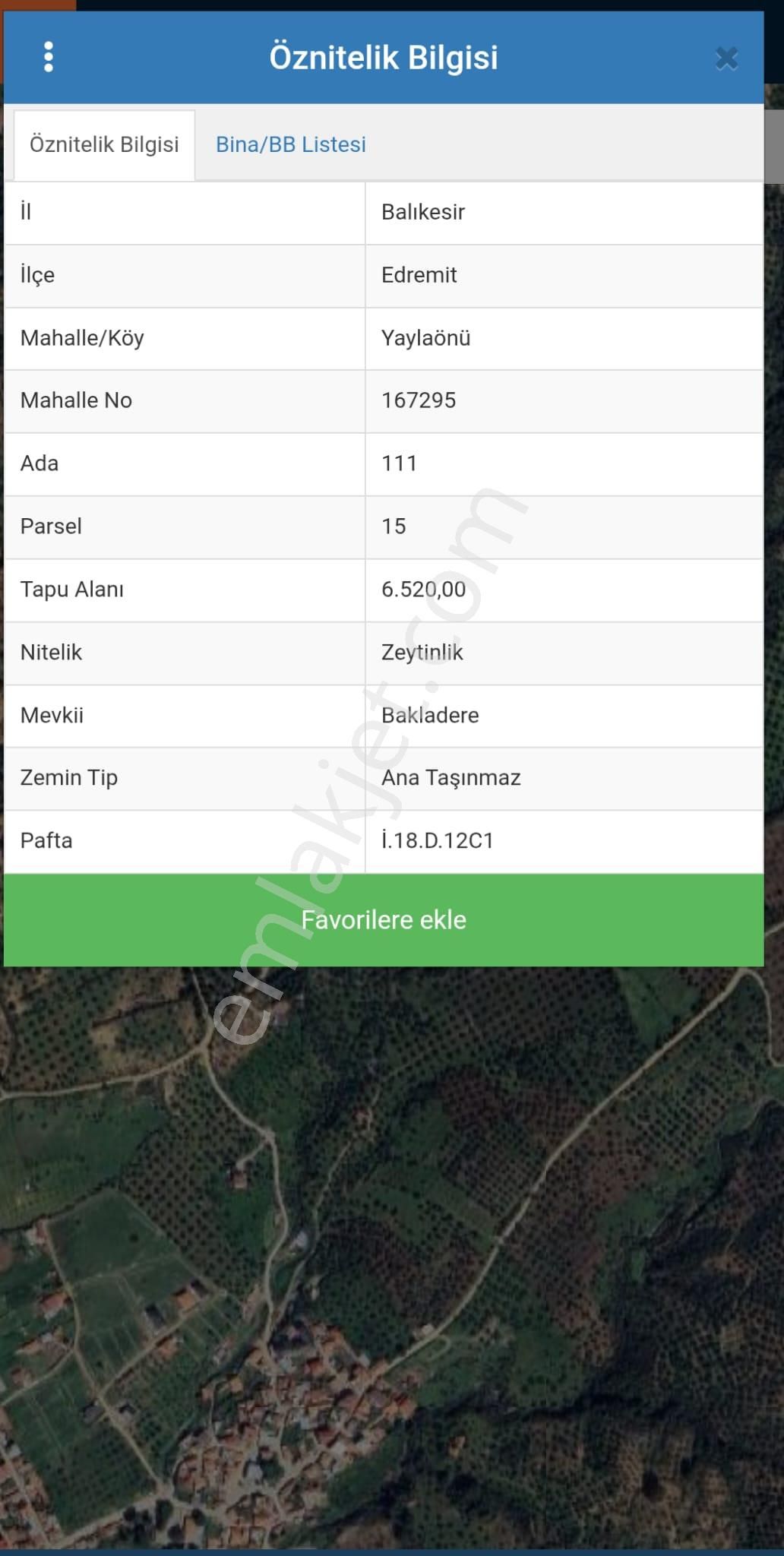 Golden Globy, Edremit Yaylaönü'nde​ Satılık 6.520 M2 Zeytinlik - Görsel 3