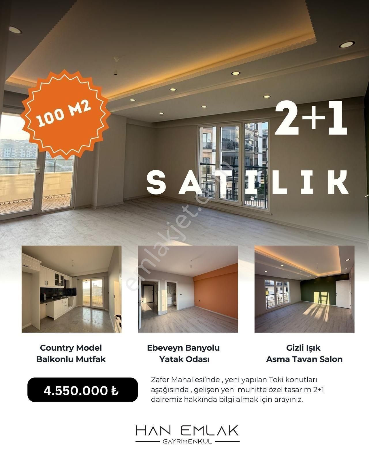 Han Emlak'tan | Yeni Toki Konutları Aşağısında 2+1